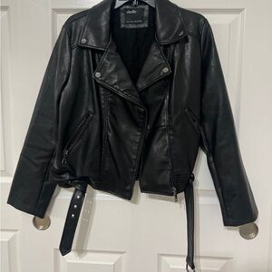 Black faux Leather Jacket
